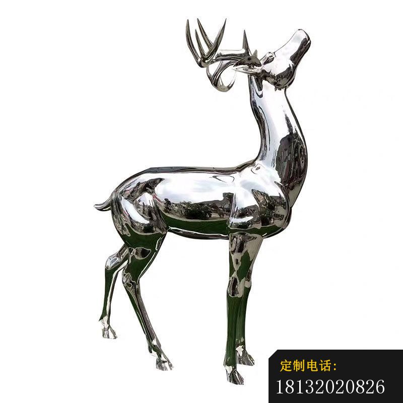 不锈钢抬头鹿雕塑_800*800
