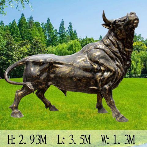 公园动物铜雕牛