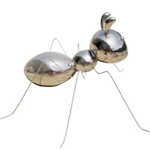 公园不锈钢镜面蚂蚁雕塑