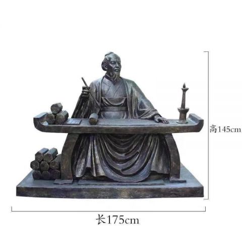 古代名医张仲景铜雕