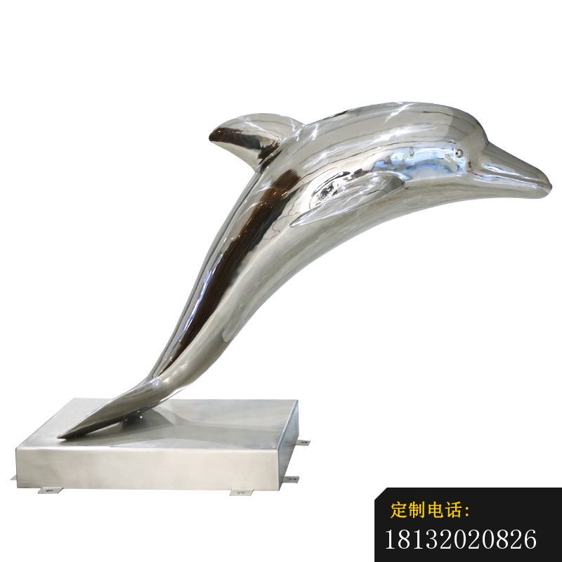 小区镜面不锈钢抽象海豚雕塑 (2)_800*800