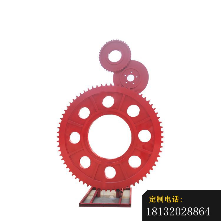企业不锈钢抽象齿轮雕塑 (4)_750*750