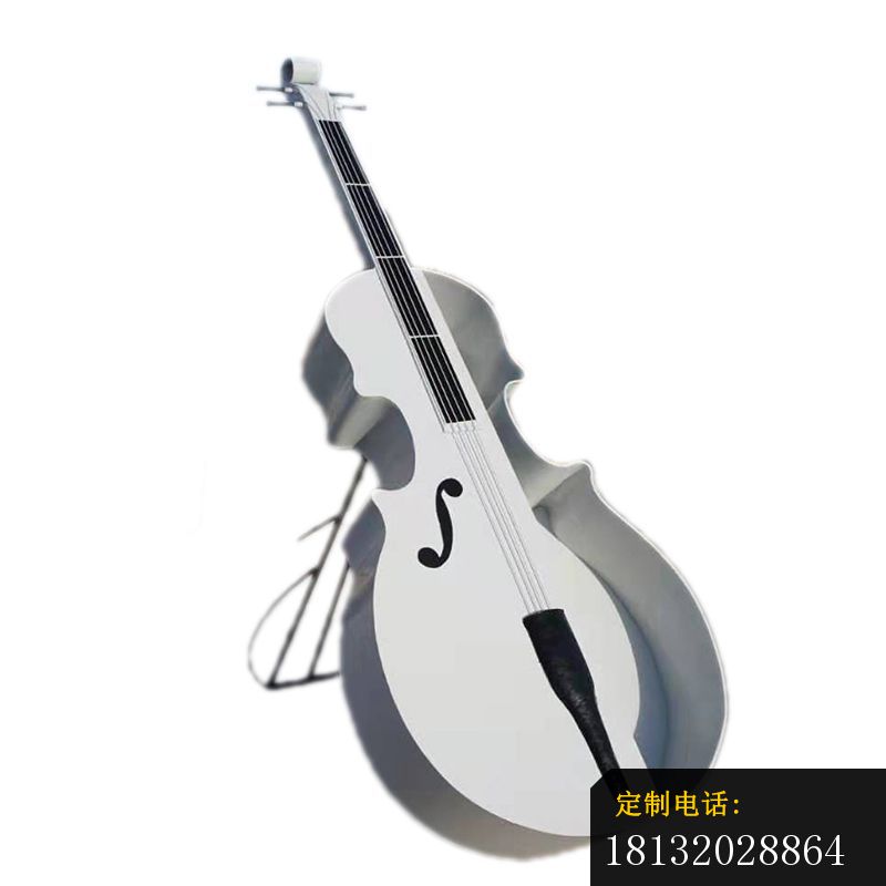 不锈钢抽象大提琴雕塑 (2)_800*800
