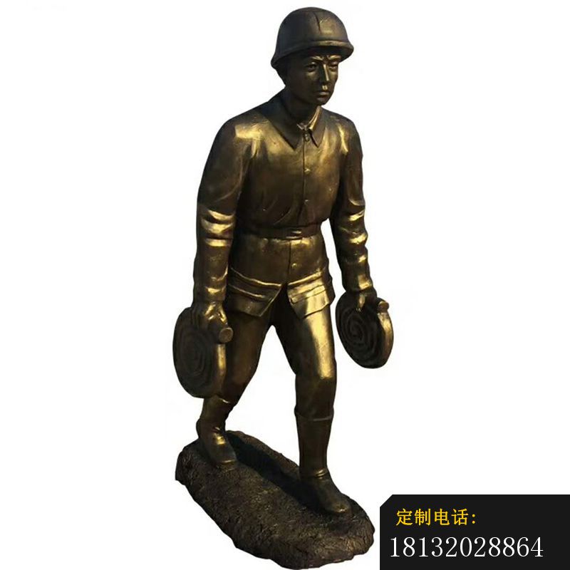 消防人员职业铜雕 (2)_800*800