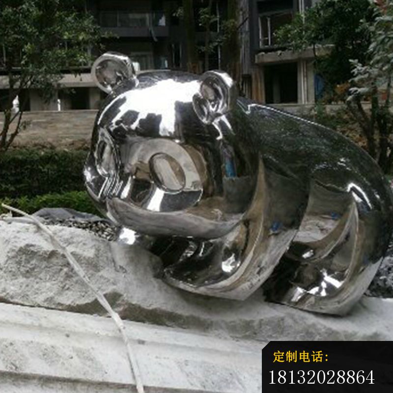镜面不锈钢熊猫雕塑 (5)_800*800