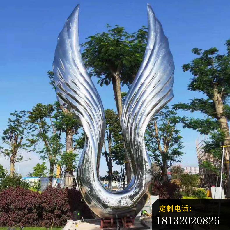 天使之翼不锈钢抽象雕塑_790*790