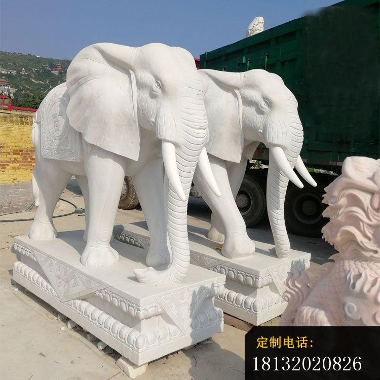 汉白玉大象雕塑_750*750