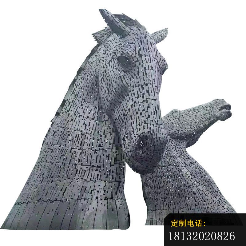 广场不锈钢镂空马头雕塑 (3)_800*800