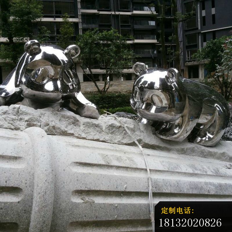 镜面不锈钢熊猫雕塑 (4)_800*800