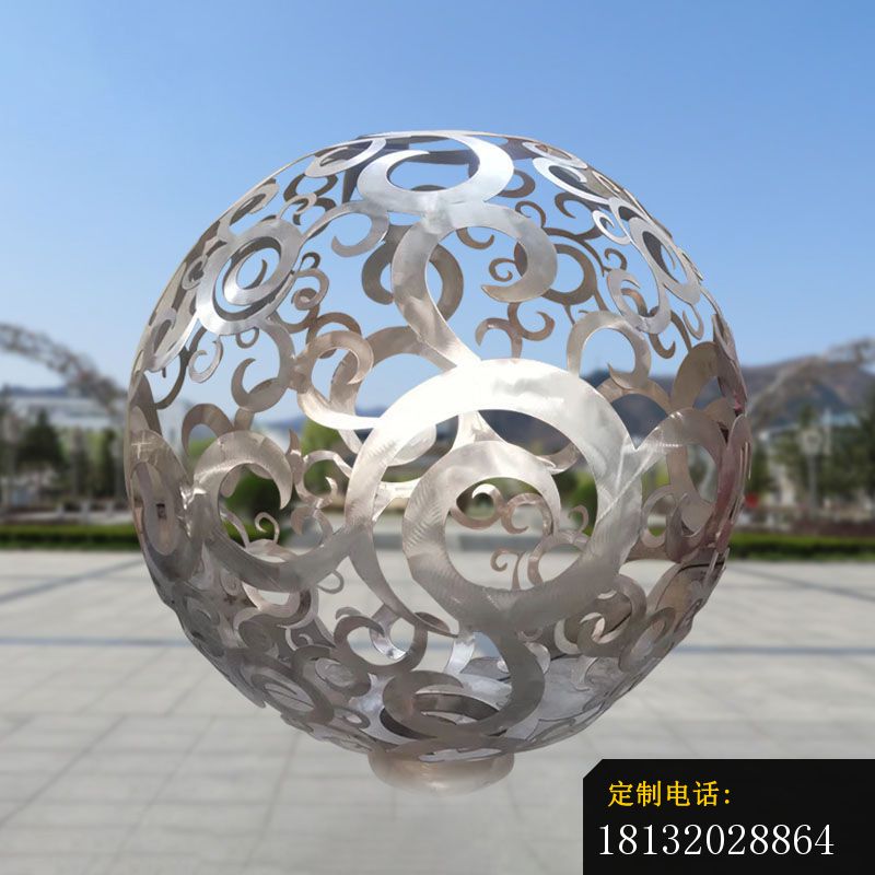 不锈钢镂空圆形发光球雕塑（1）_800*800
