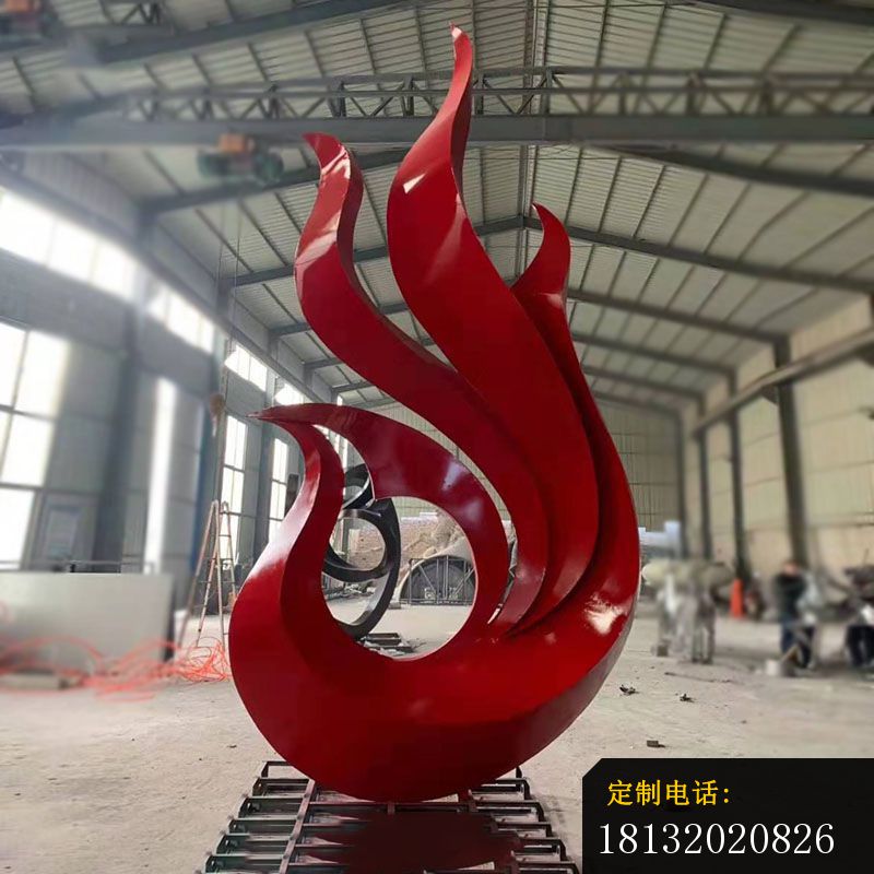不锈钢抽象金凤凰雕塑 (1)_800*800