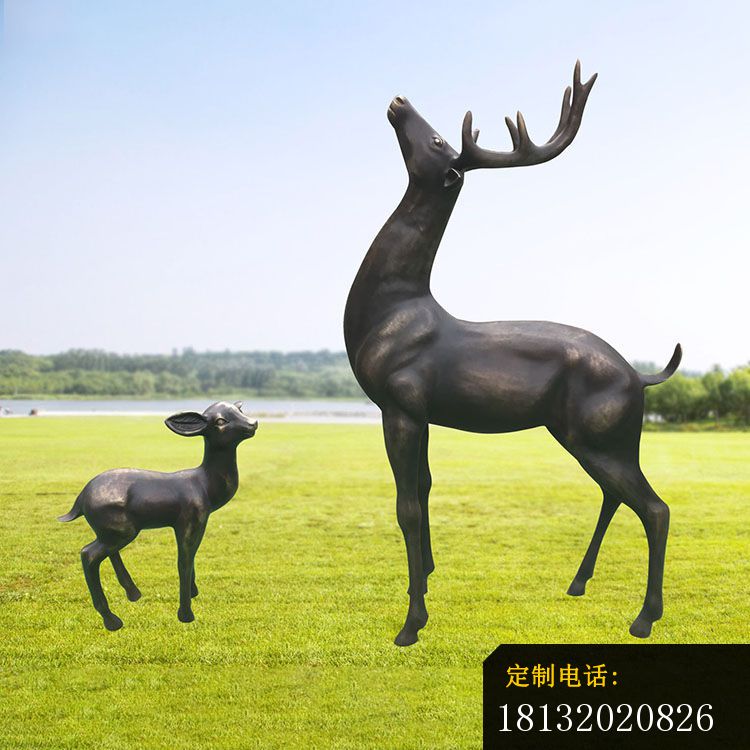 铸铜小鹿雕塑 (3)_750*750