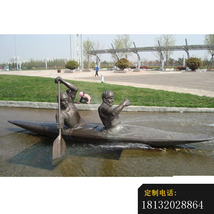 划桨人物铜雕_750*750
