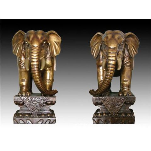 招财大象铜雕