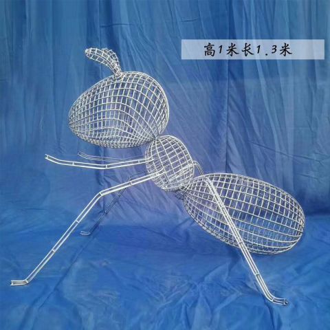 编织镂空不锈钢蚂蚁雕塑