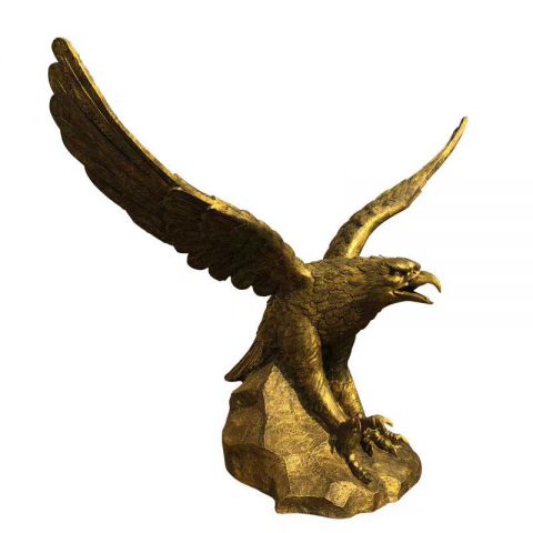 企业展翅的老鹰铜雕