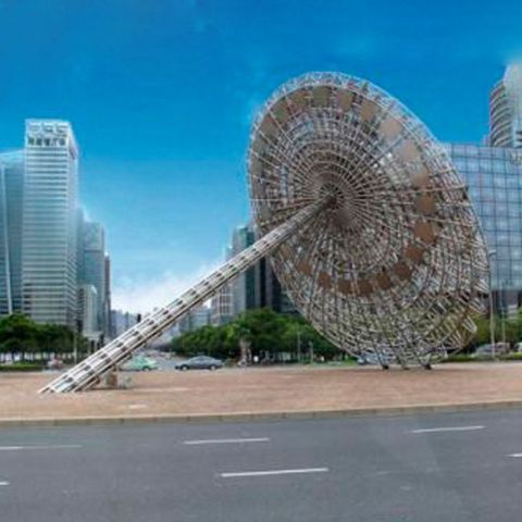 城市不锈钢大型日晷雕塑
