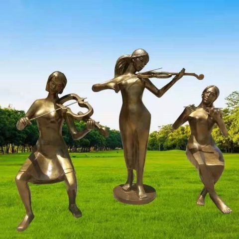 步行街音乐人物铜雕