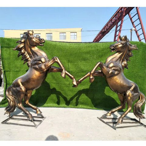 公园动物铜雕奔马